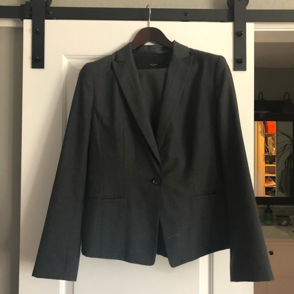 Ann Taylor dark grey suit